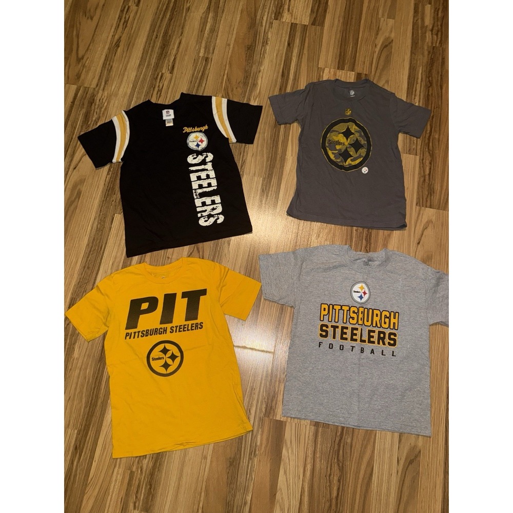 Pittsburgh Steelers Boys Sz S Small 8 Lot Graphic Tee Cotton T-shirts Lot